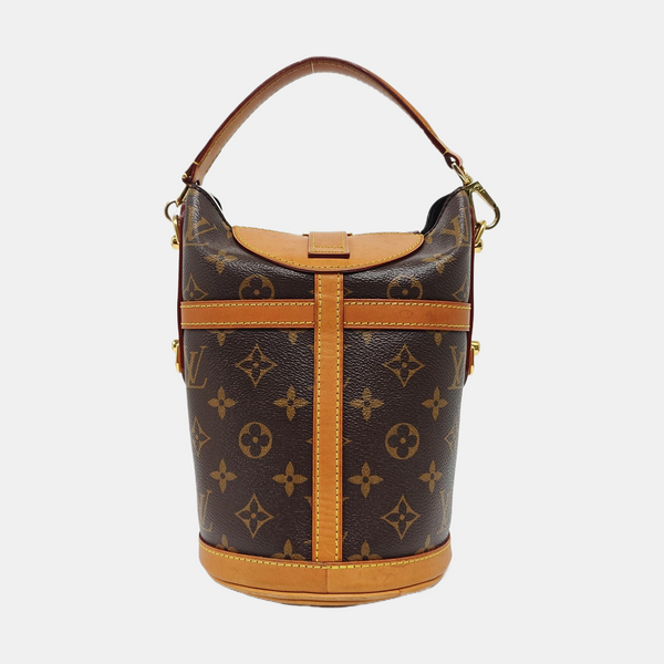 DUFFLE Monogram Coated Canvas Brown