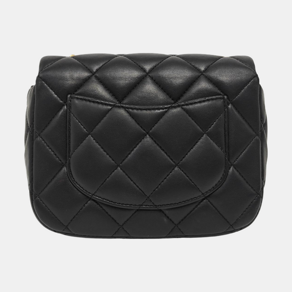 CLASSIC FLAP Mini Quilted Lambskin Black