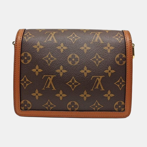 DAUPHINE Mini Monogram Coated Canvas Brown