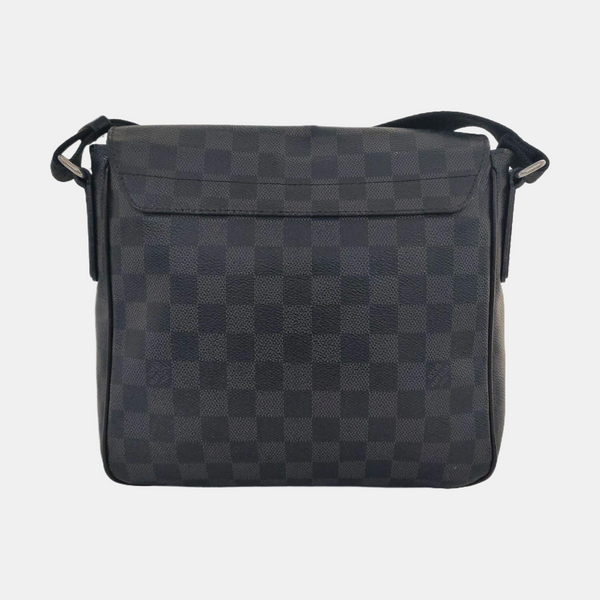 DISTRICT PM Damier Graphite Coated Canvas Gray