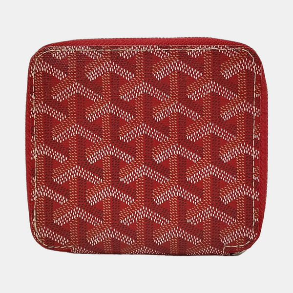 Saint-Marc Coated Canvas Red Wallet