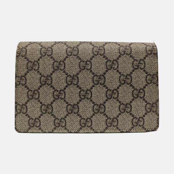 Dionysus Super Mini Monogram Coated Canvas Beige