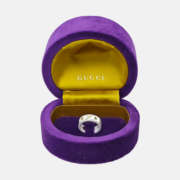 Icon 18k Gold White Ring HK 10