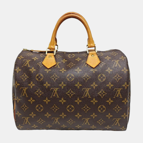 SPEEDY 30 Monogram Coated Canvas Brown
