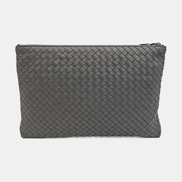 Lambskin Clutch Gray