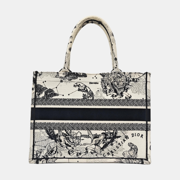 Book Tote Medium Canvas White