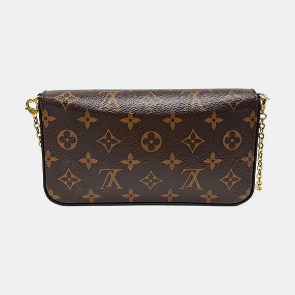 Félicie Monogram Lona Revestida Marrón