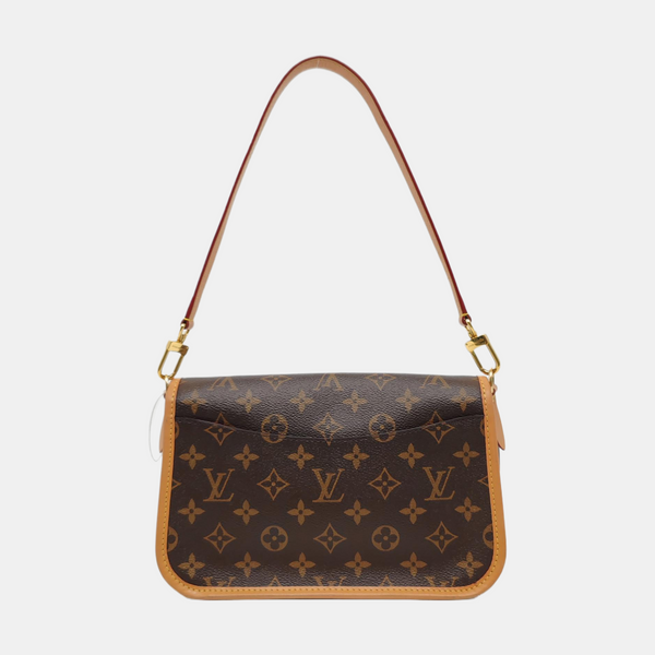DIANE Monogram Coated Canvas Brown