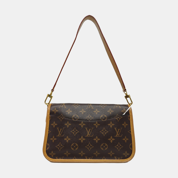 DIANE Monogram Coated Canvas Brown