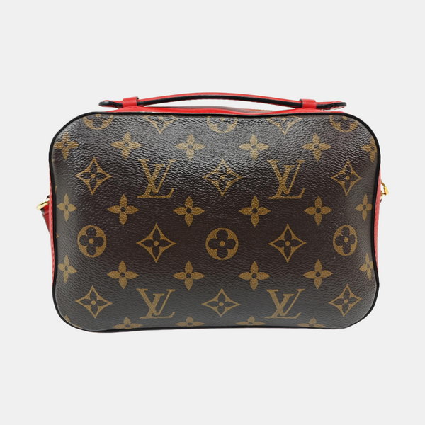 SAINTONGE Monogram Coated Canvas Brown