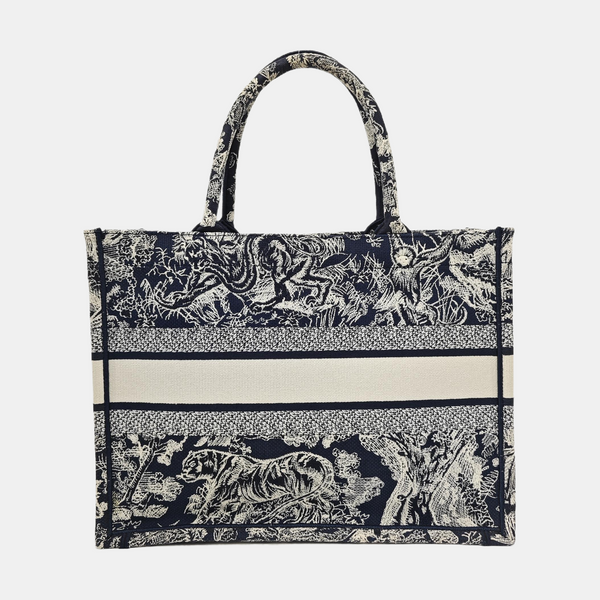 Book Tote Medium Canvas Blue