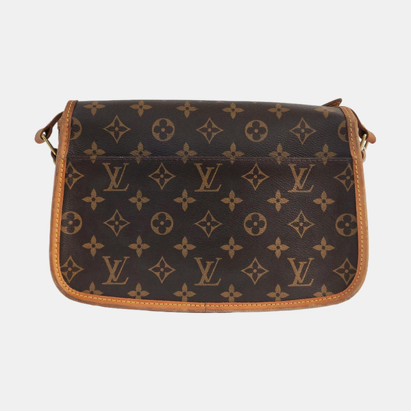 SOLOGNE PM Monogram Coated Canvas Brown