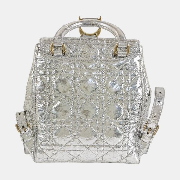 Stardust Small Cannage Calfskin Silver