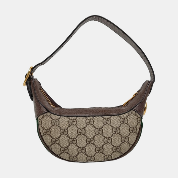 Ophidia Mini Monogram Coated Canvas Beige