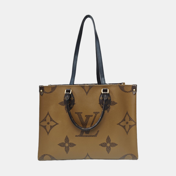 ONTHEGO MM Monogram Coated Canvas Brown