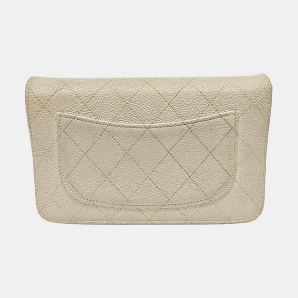 WOC Quilted Calfskin White