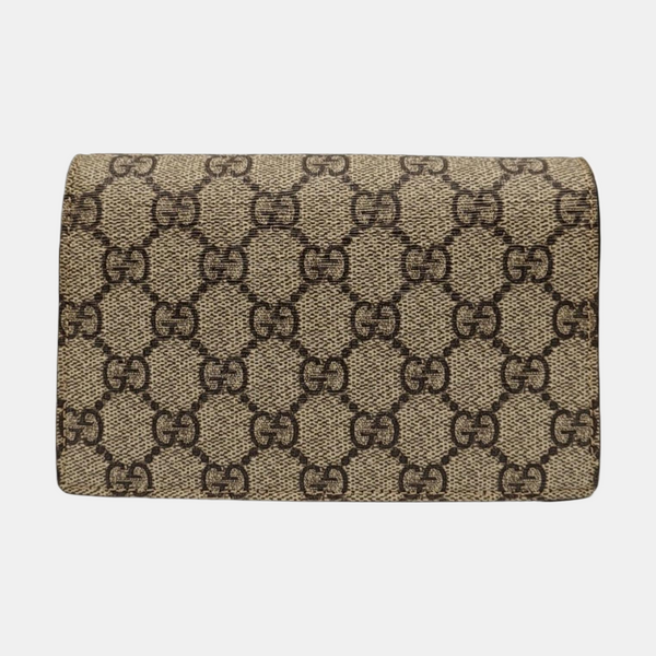 Dionysus Super Mini Monogram Coated Canvas Beige
