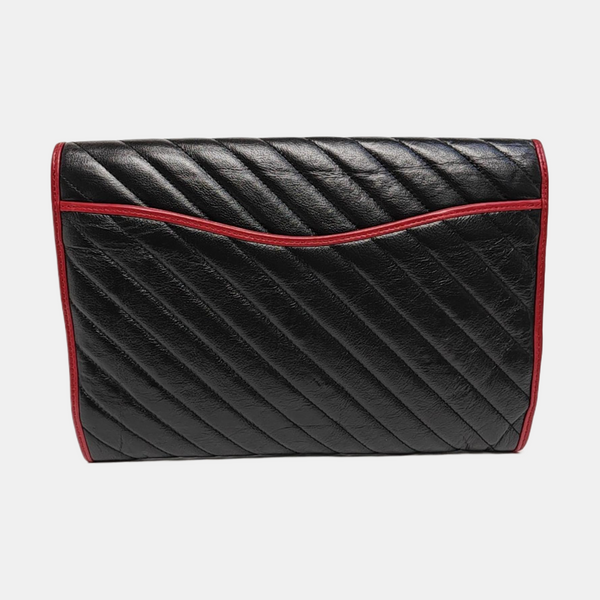 GG Marmont Large Quilted Calfskin Black