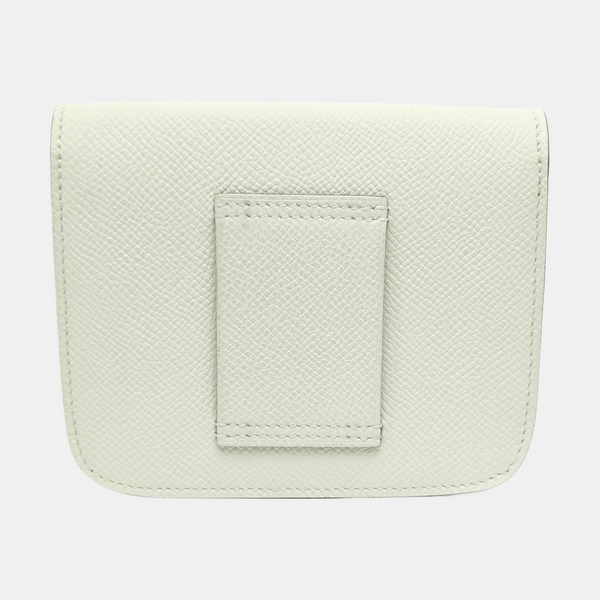 Constance Slim Epsom Green Wallet