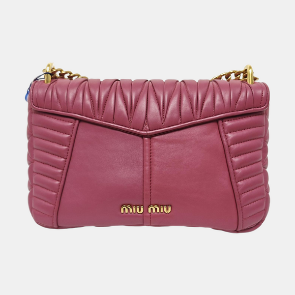 Quilted Lambskin Shoulder Bag Pink