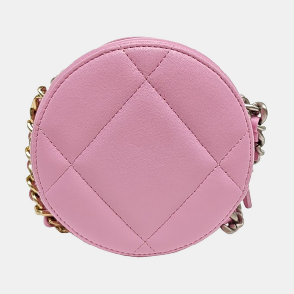 CHANEL 19 Small Quilted Lambskin Pink