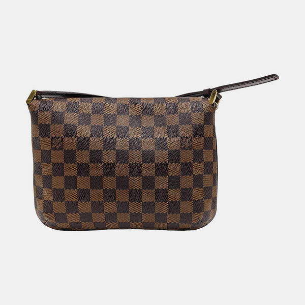 MUSETTE TANGO Damier Ebene Coated Canvas Brown