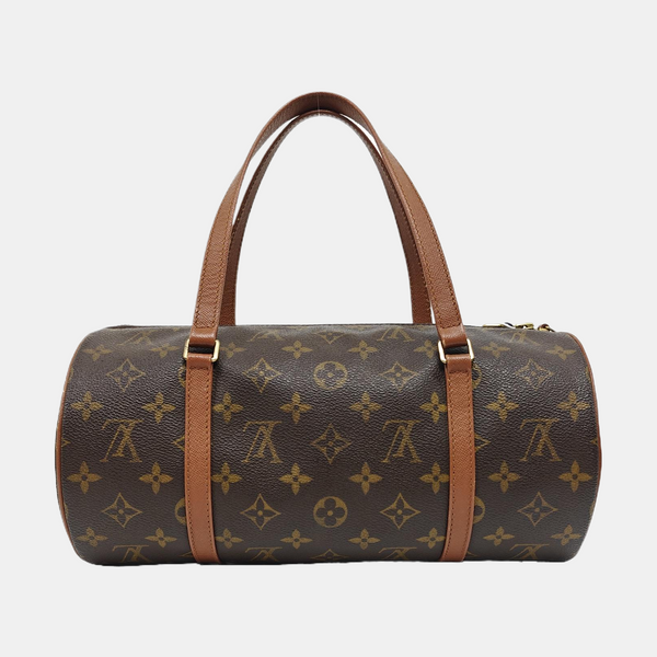 PAPILLON 30 Monogram Coated Canvas Brown