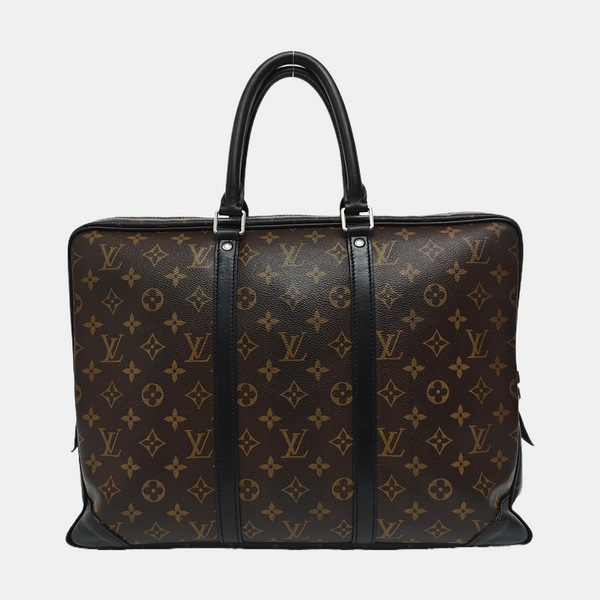 PORTE-DOCUMENTS Monogram Coated Canvas Brown