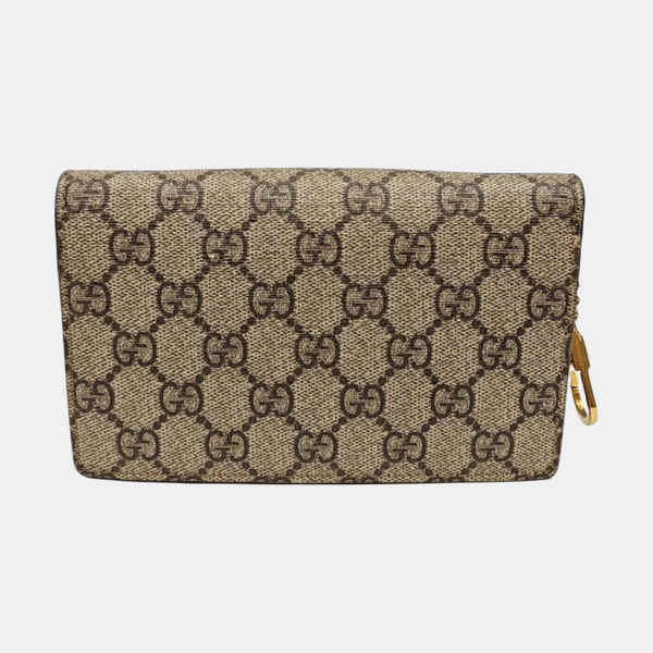 GG Supreme Mini Monogram Coated Canvas Beige