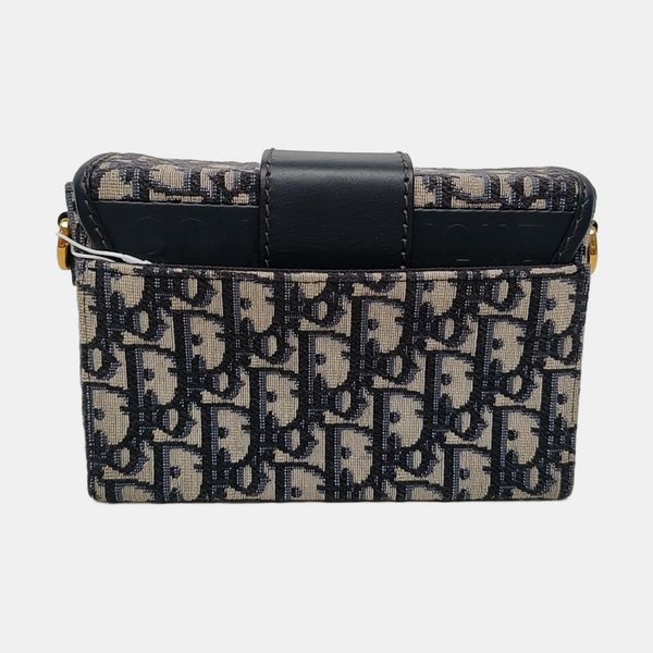 Authenticated pre-owned 30 Montaigne Oblique Canvas Blue - Shoulder Bag at Looply