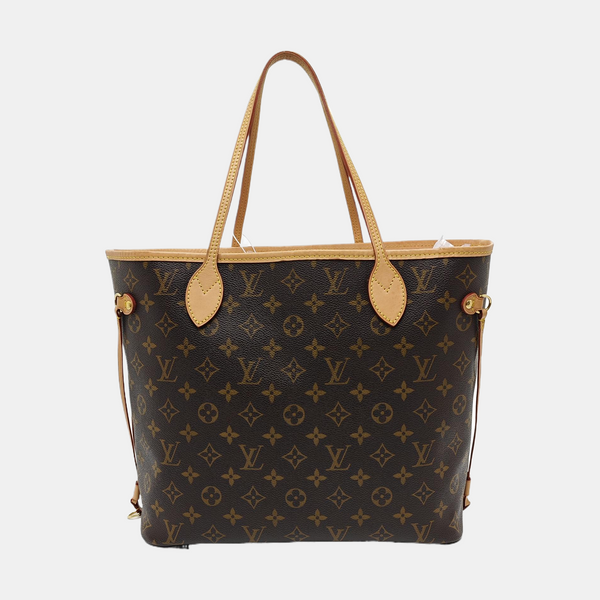 NEVERFULL MM Monogram Coated Canvas Brown