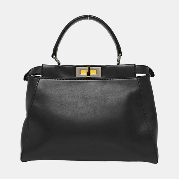 Peekaboo Medium Calfskin Black