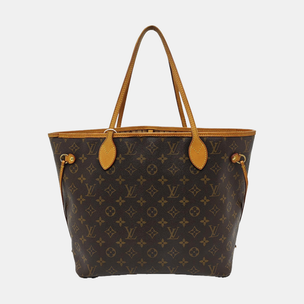 NEVERFULL MM Monogram Coated Canvas Brown