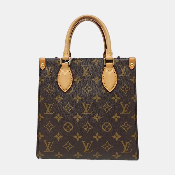 SAC PLAT BB Monogram Coated Canvas Brown