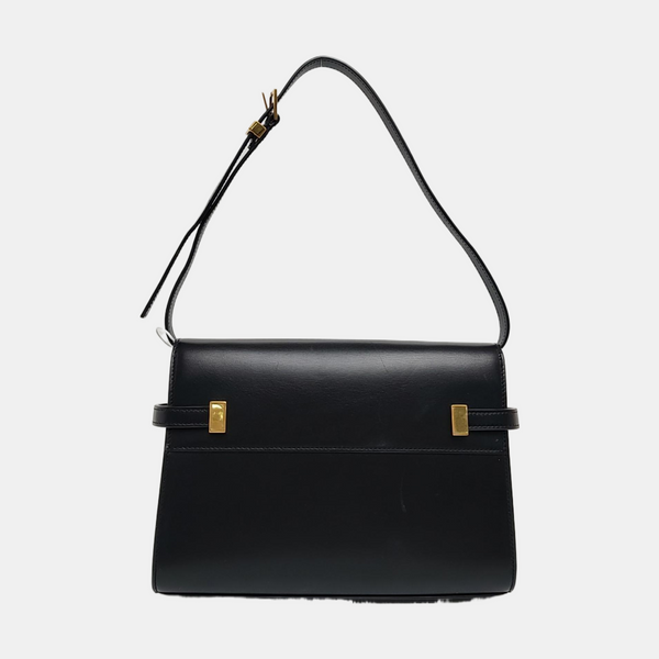 Authenticated pre-owned MANHATTAN Small Calfskin Black - Shoulder Bag at Looply