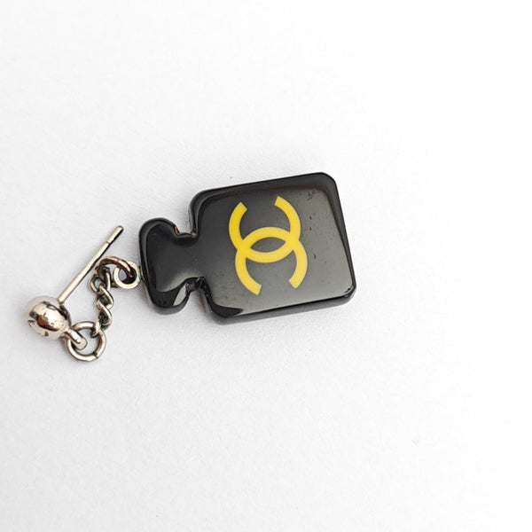 Metal Black Stud Earrings