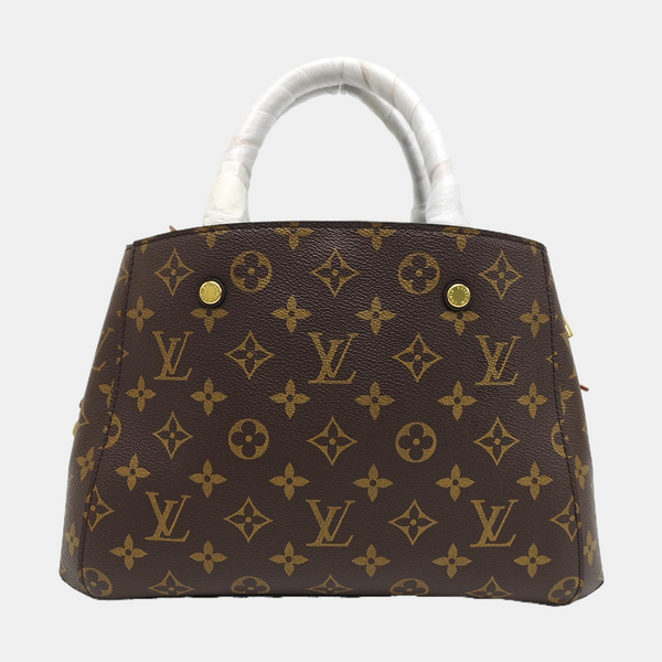 MONTAIGNE Monogram Coated Canvas Brown