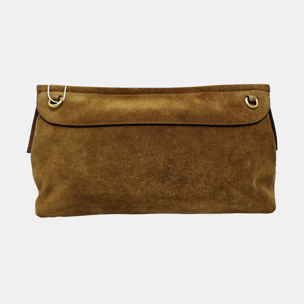 Suede Shoulder Bag Brown