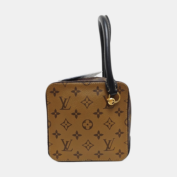 SQUARE Monogram Coated Canvas Brown