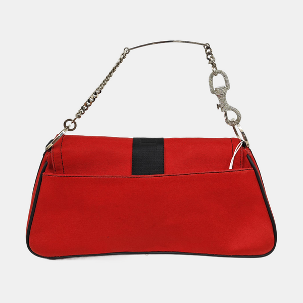 Fabric Shoulder Bag Red