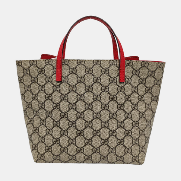Children’s GG Bucket Monogram Coated Canvas Beige