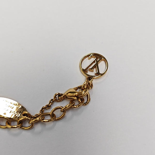 LV & ME Brass Gold Necklace