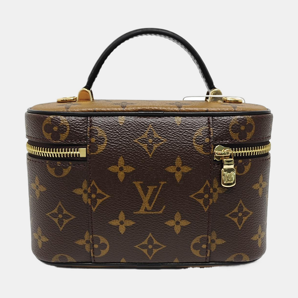 Vanity Chain Pouch Monogram Coated Canvas Brown