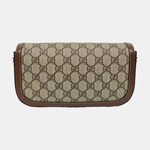 Horsebit 1955 Medium Monogram Coated Canvas Black