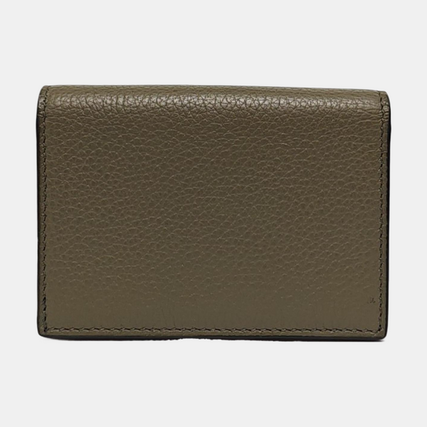 Calfskin Card Holder Green