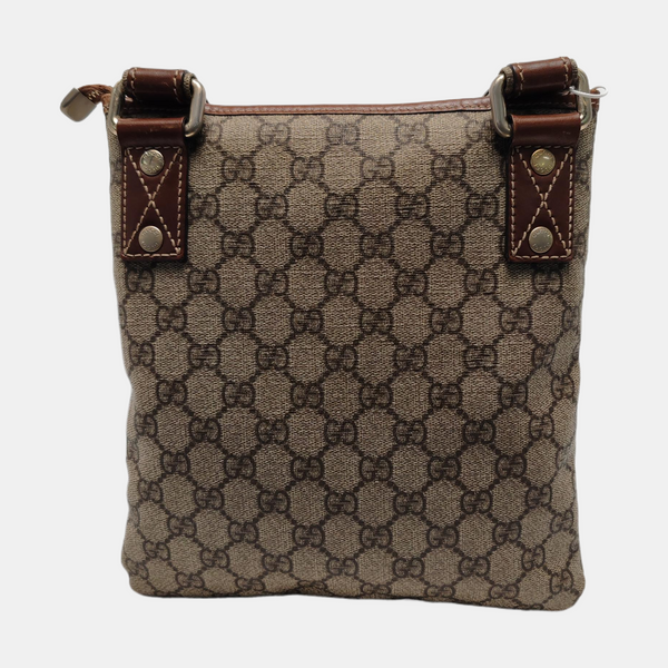 Monogram Coated Canvas Shoulder Bag Brown