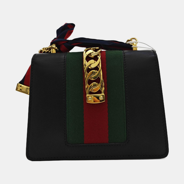 Sylvie Mini Calfskin Black