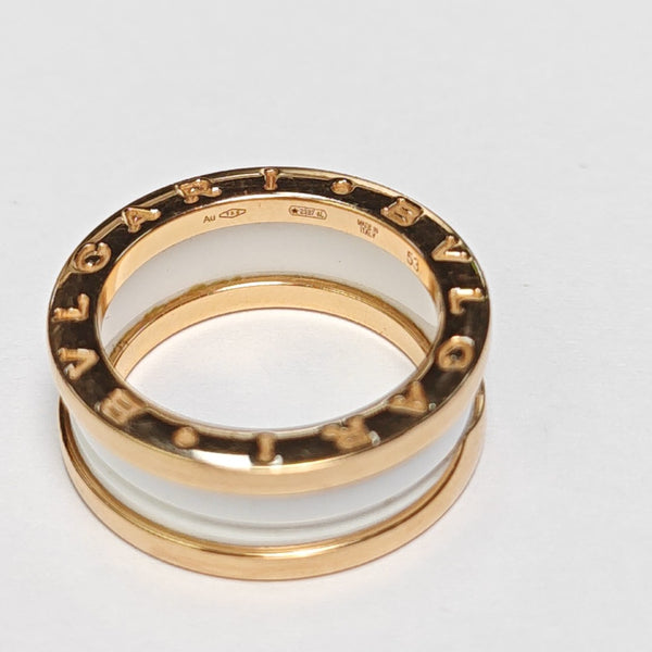 B.ZERO1 18k Rose Gold Ring EU 53