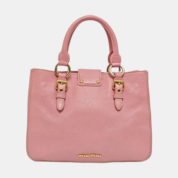 Calfskin Shoulder Bag Pink