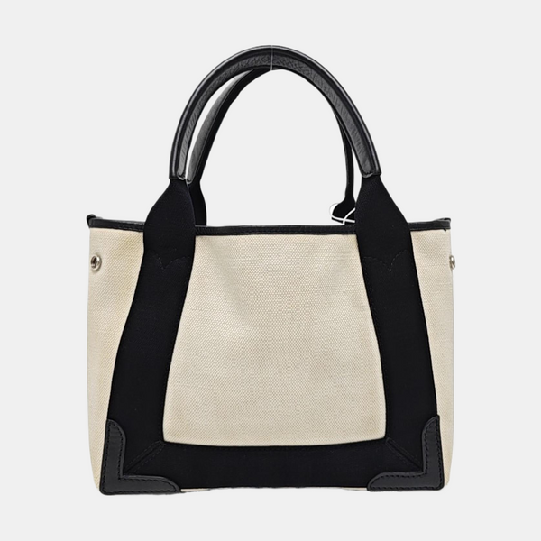 Navy Mini Canvas White
